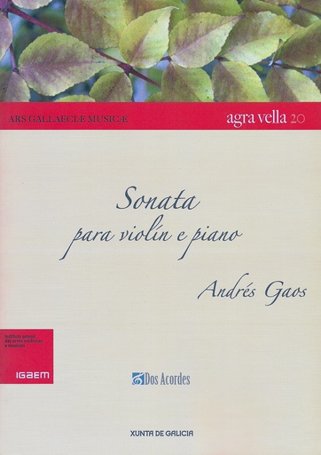Andrés Gaos: Sonata for violin and piano