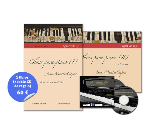 ¡PACK! Juan Montes: Obra para piano vols. 1 y 2 (+ doble CD)
